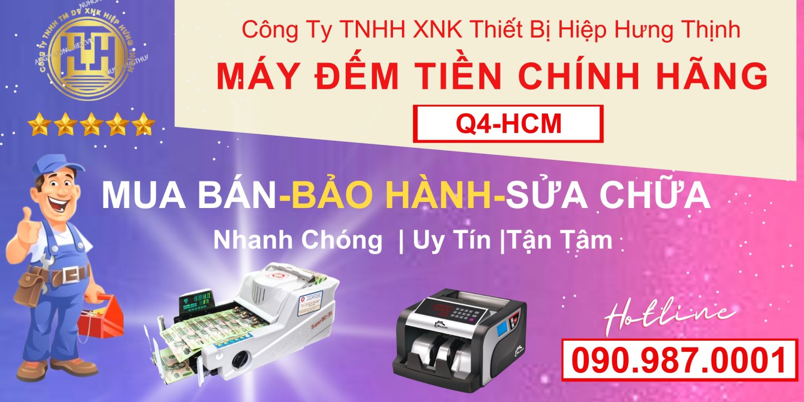 Sửa máy đếm tiền tận nơi tại quận 4